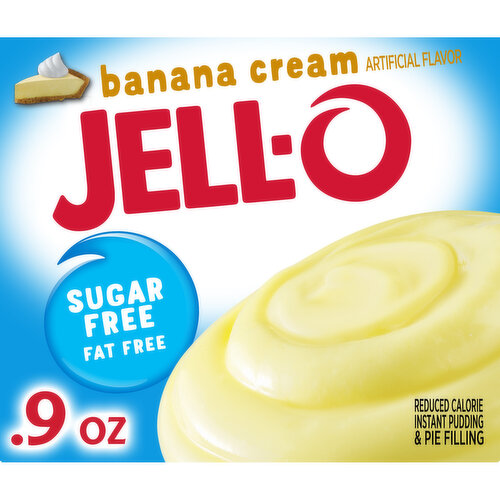 Jell-O Banana Cream Sugar Free & Fat Free Instant Pudding & Pie Filling Mix