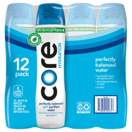 Core Hydration Water Beverage, 12 Pack