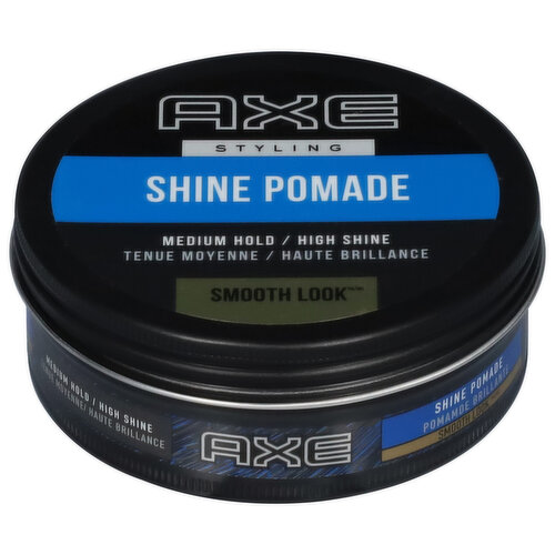 Axe Smooth Look Shine Pomade, Styling, Medium Hold