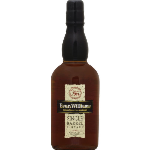 Evan Williams Whiskey, Kentucky Straight Bourbon, Single Barrel Vintage