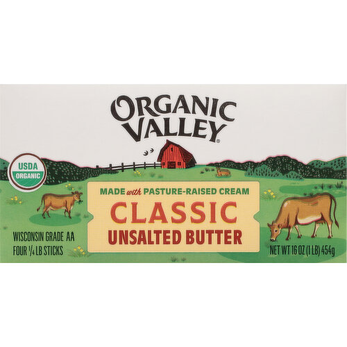 Organic Valley Unsalted Classic Butter