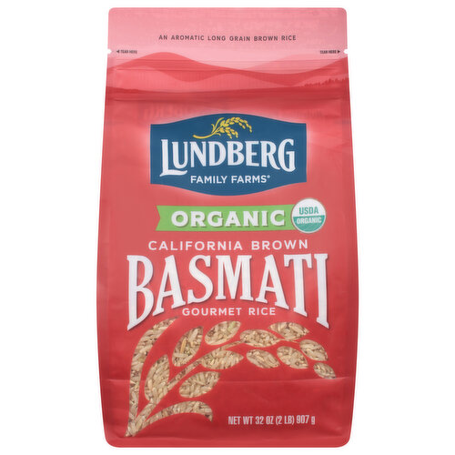 Lundberg Family Farms Rice, Organic, Basmati, California Brown, Gourmet