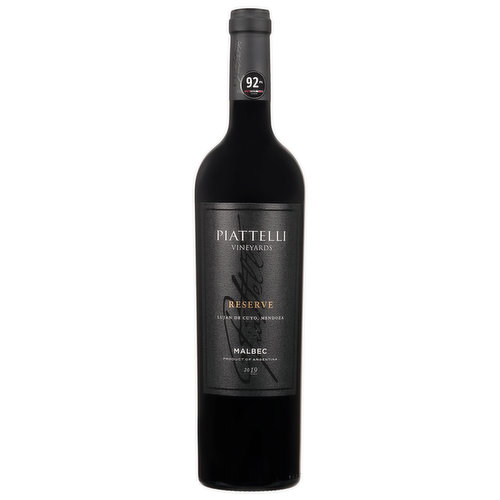 In the 1940's, the Piattelli family immigrated to Argentina, bringing with them a winemaking legacy from their native Tuscany Their tradition and passion continue to be the strong legacy behind this prestigious wine. Lujan de Cuyo (Elev. 3,152 ft) is a region celebrated for its perfect combination of rocky soils, thermal amplitude and warm sun. These characteristics define the aromas and flavors that distinguish this remarkable wine. 100% malbec. www.grapetravel.com. A travel guide to beautiful Argentina courtesy of Piattelli. www.grapetravel.com. Alc. 14.5% by volume. 29 Product of Argentina. Produced and bottled by Piattelli Vineyards B 73118.