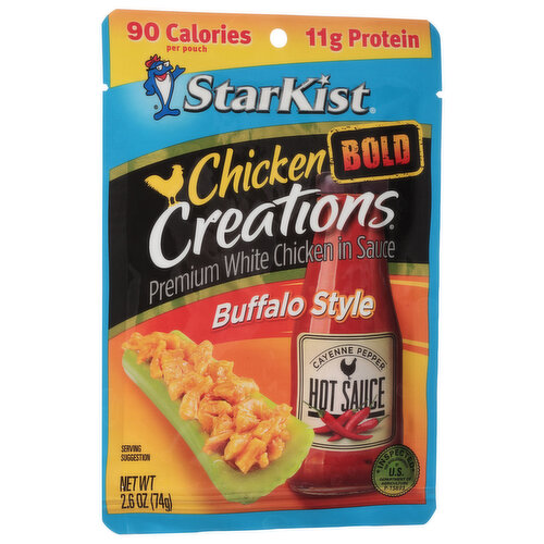 StarKist Chicken Creations Chicken in Sauce, Premium, White, Buffalo Style, Bold