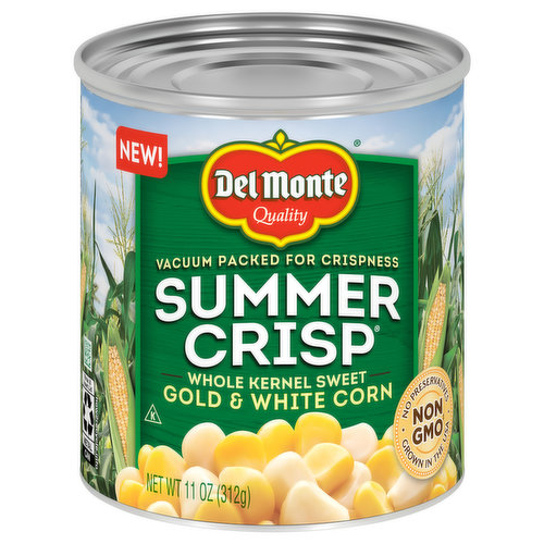 Del Monte Summer Crisp Gold & White Corn, Sweet, Whole Kernel