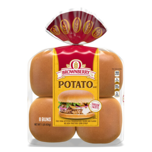 Brownberry Potato Buns, 8 count, 16 oz