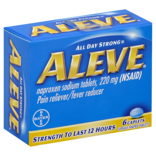 Aleve Pain Reliever/Fever Reducer, 220 mg, Caplets