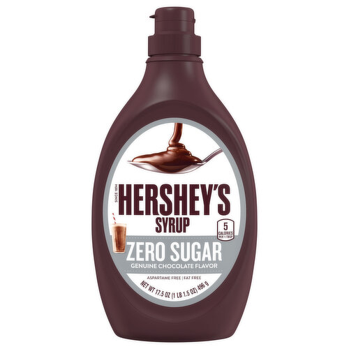 Hershey's Syrup, Genuine Chocolate Flavor, Zero Sugar