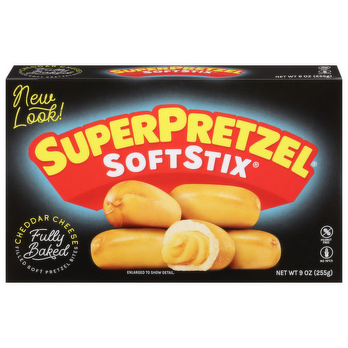 SuperPretzel SoftStix Pretzel Bites, Cheddar Cheese