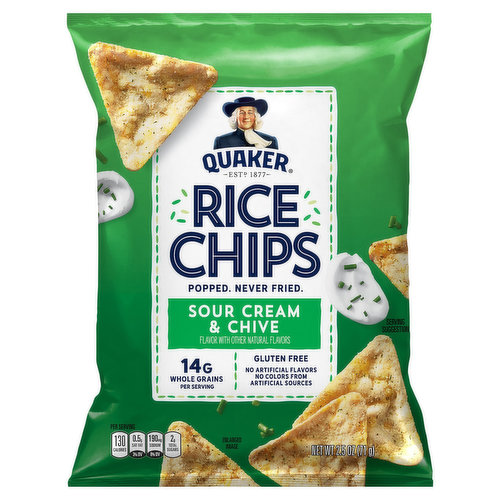 Quaker Rice Chips, Sour Cream & Chive