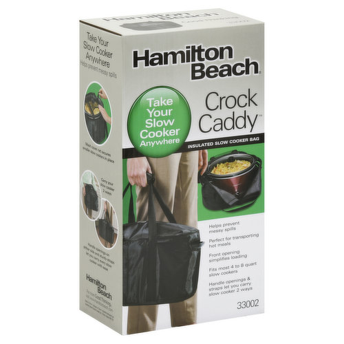 Hamilton Beach Crock Caddy Insulated Slow Cooker Bag