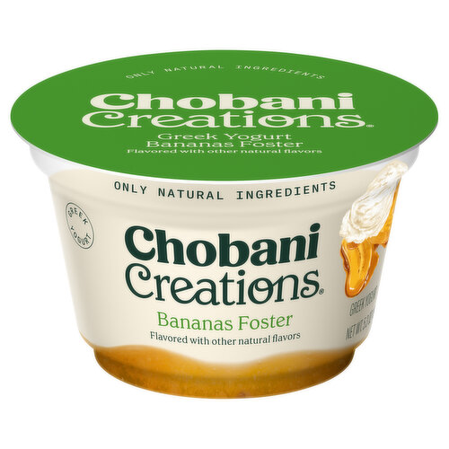 Chobani Creations Yogurt, Greek, Bananas Foster