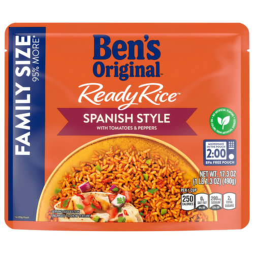 Ben's Original Ready Rice Rice, Spanish Style, Family Size