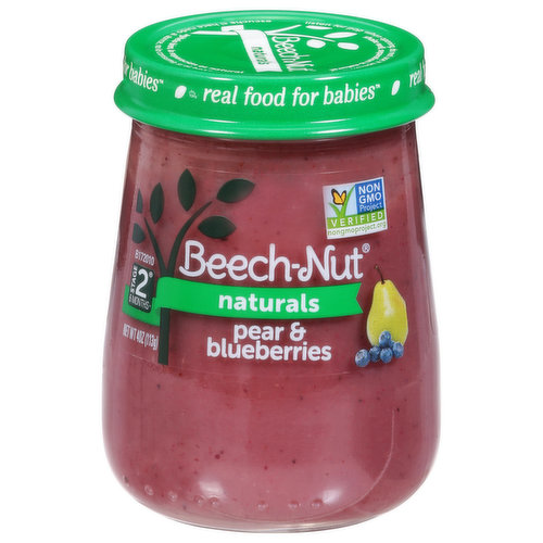 Beech-Nut Naturals Pear & Blueberries, Stage 2 (6 Months+)