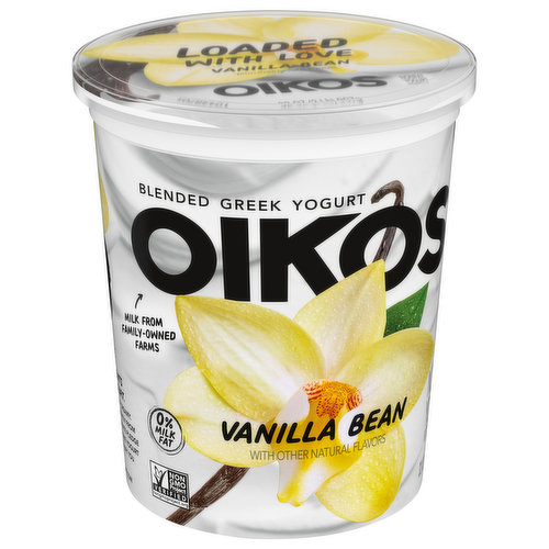 Great Value Greek Vanilla Nonfat Yogurt, 32 oz Tub (Plastic Container)