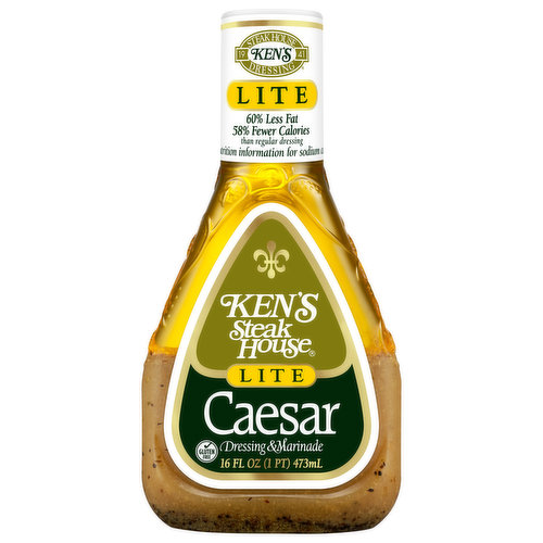 Ken's Steak House Dressing & Marinade, Lite, Caesar