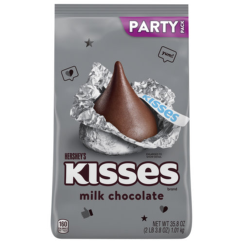 Hershey's Kisses Milk Chocolate, Party Pack