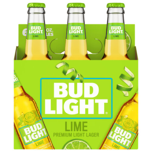 Bud Light Beer, Premium Light Lager, Lime