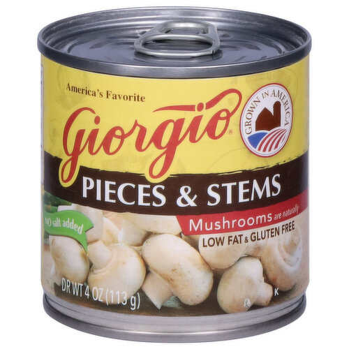 Giorgio Mushrooms, Pieces & Stems