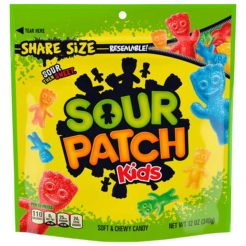 Sour Patch Kids Candy, Soft & Chewy, Share Size