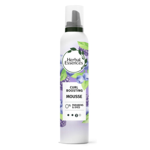 Herbal Essences Classics Curl Boosting Mousse for Curly Hair and Wavy Hair, All Day Hold, Frizz Control, 6.8 fl oz