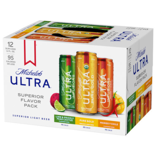 Michelob Ultra Organic Pure Gold & Infusions Variety Pack 12 pack/12 oz cans