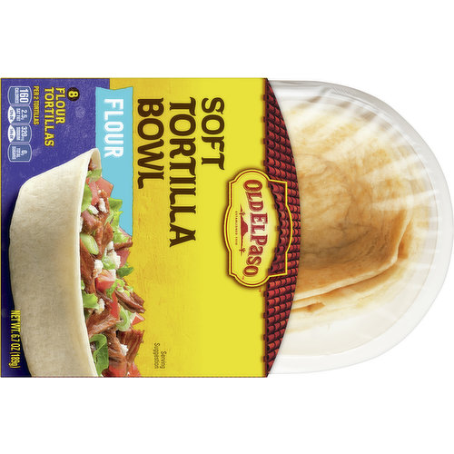 Old El Paso™ Soft Flour Tortilla Bowls, 8 ct / 0.84 oz - Gerbes