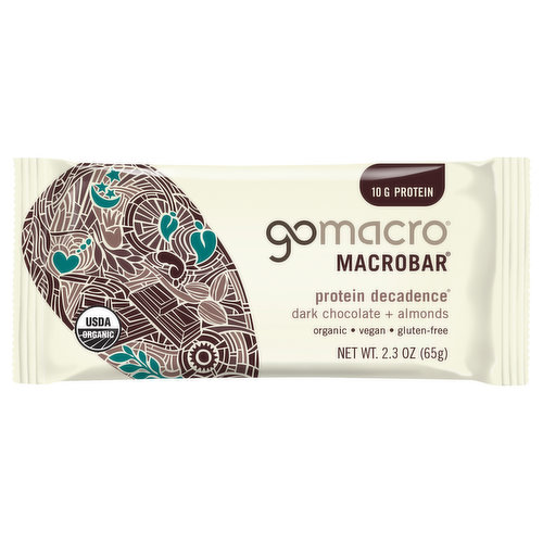 GoMacro MacroBar, Dark Chocolate + Almonds