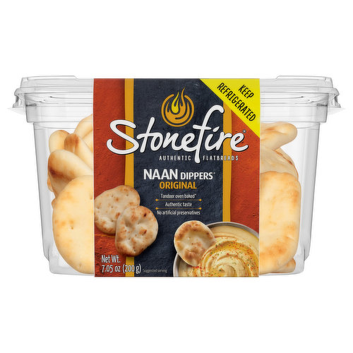 Stonefire Naan Dippers Flatbreads, Original