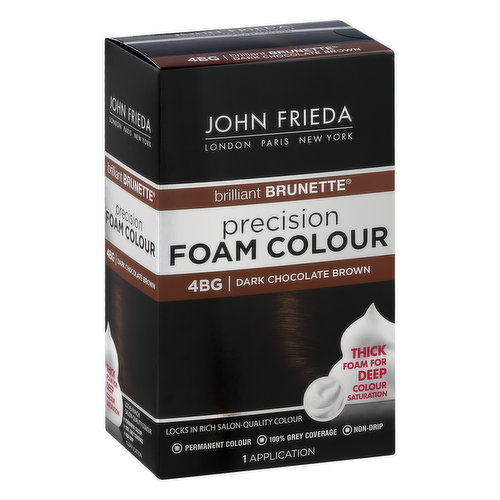John Frieda Brilliant Brunette Foam Colour, Precision, Dark Chocolate Brown 4BG