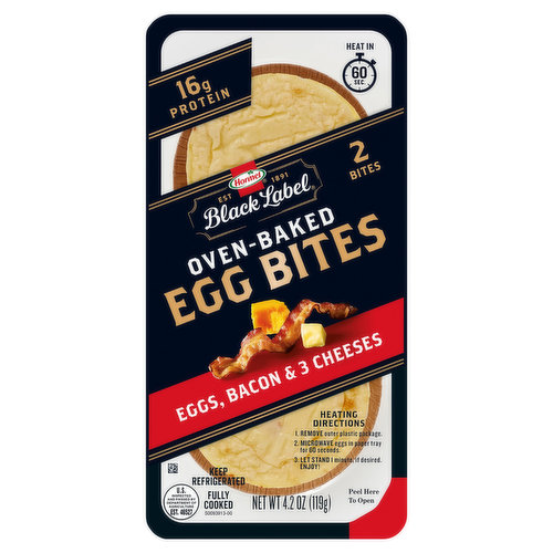 Hormel Black Label Egg Bites, Eggs, Bacon & 3 Cheeses