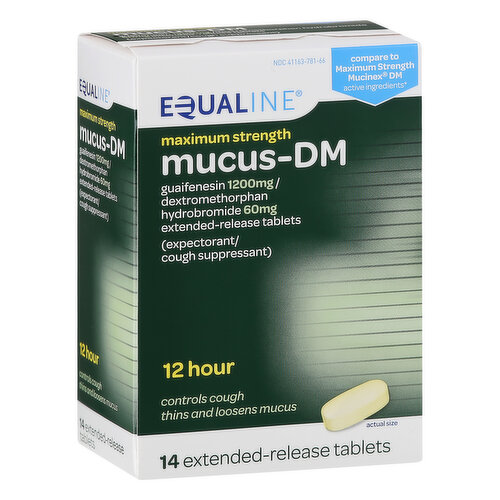 Equaline Mucus-DM, Maximum Strength, Extended-Release Tablets