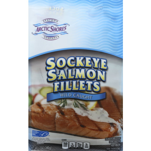 ARCTIC SHORES Sockeye Salmon, Wild Caught, Fillets