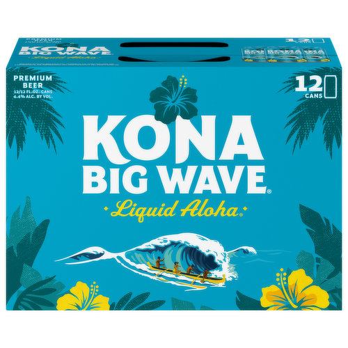 Kona Big Wave Beer, Premium, Liquid Aloha