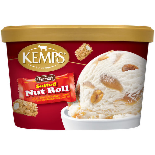 Kemps Pearson's Salted Nut Roll Ice Cream