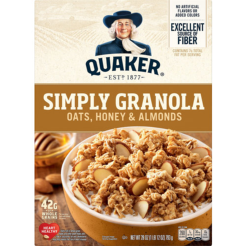 Quaker Simply Granola, Oats, Honey & Almonds