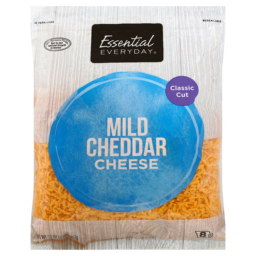 Essential Everyday Cheese, Mild Cheddar, Classic Cut