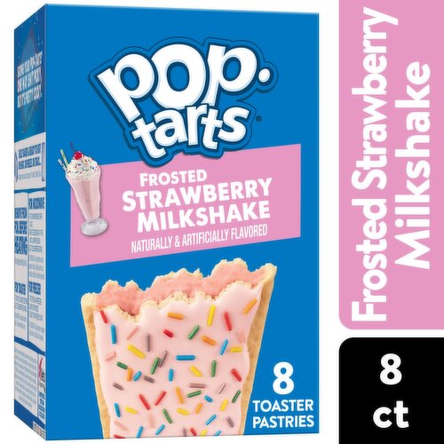 Pop-Tarts Toaster Pastries, Frosted Strawberry Milkshake