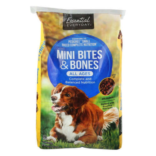 Essential Everyday Dog Food, Premium, Mini Bites & Bones, All Ages