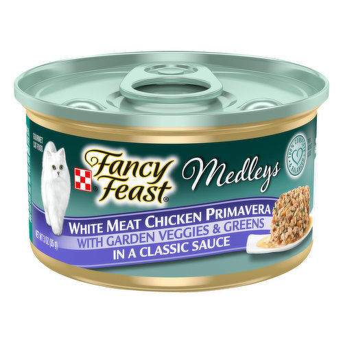 Fancy Feast Medleys Cat Food, Gourmet, White Meat Chicken Primavera