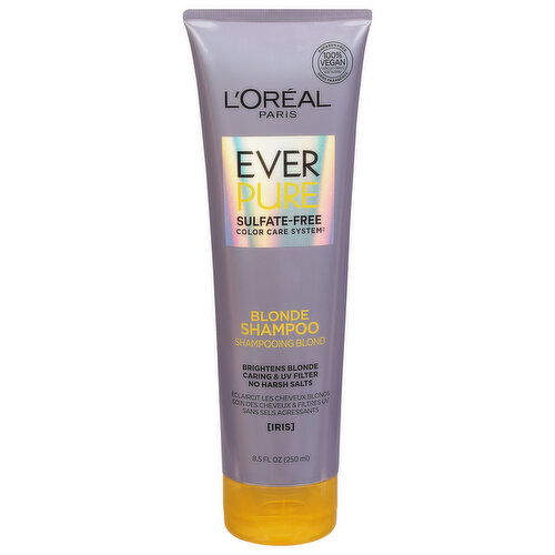 L'Oreal Ever Pure Shampoo, Blonde, Sulfate-Free, Iris