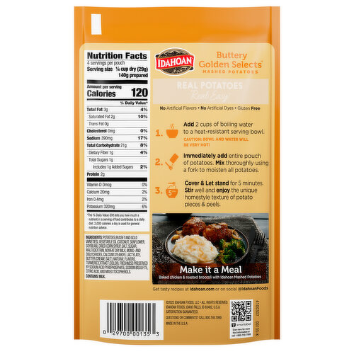 Idahoan Buttery Golden Selects® Mashed Potatoes