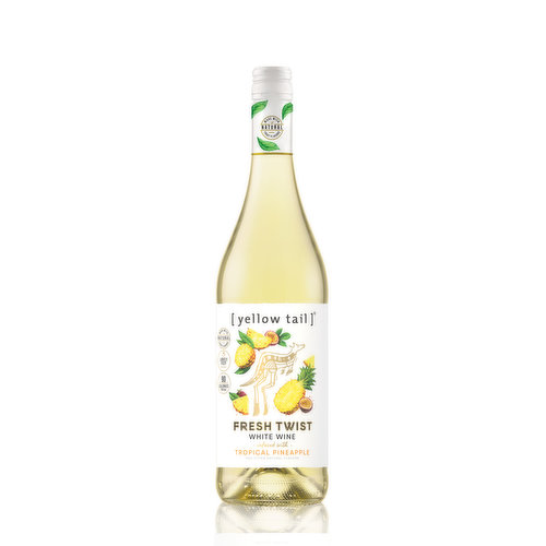 Yellow Tail Fresh Twist White Wine, Tropical Pineapple