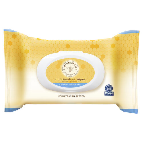 Burt's Bees Baby Wipes, Chlorine-Free