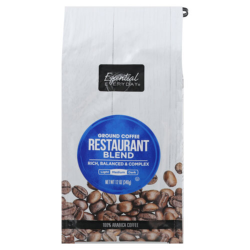 Rich, balanced & complex. Great Products: At a price you'll love that's Essential Everyday. Our goal is to provide the products your family wants, at a substantial savings versus comparable brands. We're so confident that you'll love Essential Everyday, we stand behind our products with a 100% satisfaction guarantee. Exceptional varieties, tempting aromas and premium quality set the standard for Essential Everyday a sophisticated cup of coffee that you'll savor every time. Our artisan-blended coffee is richly robust for your everyday enjoyment, and yet extraordinary enough to serve to your most discerning guests. We invite you to discover Essential Everyday, indulge your senses and share our passion for great coffee. Enjoy!