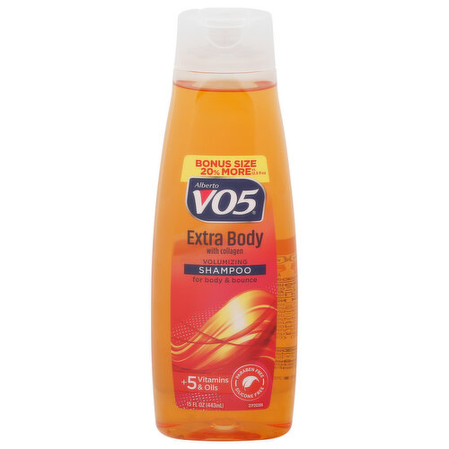 Alberto VO5 Shampoo, Extra Body, Volumizing, Bonus Size