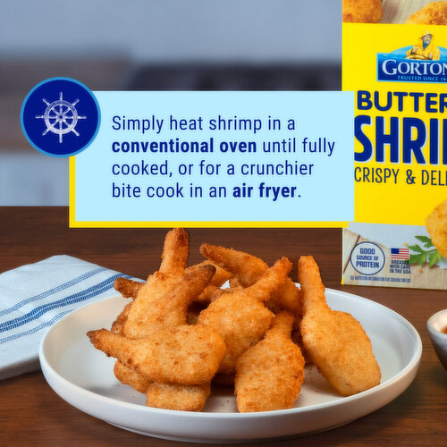 Gorton's Shrimp, Butterfly, Breaded, Tail-On
