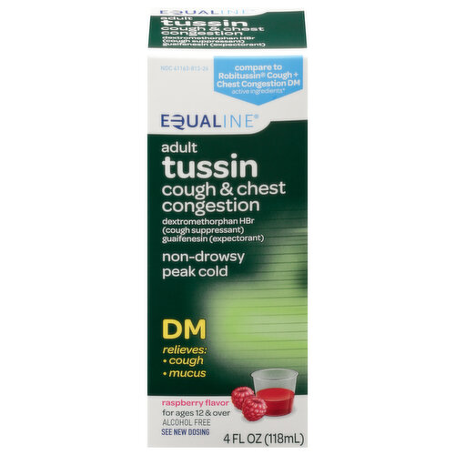 Equaline Tussin, Non-Drowsy, Adult, Raspberry Flavor