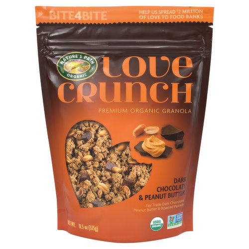 Nature's Path Organic Love Crunch Granola, Dark Chocolate & Peanut Butter
