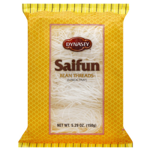 Dynasty Bean Threads, Saifun, 3 Pack Tray